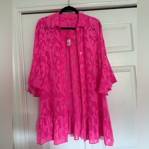 Lilly Pulitzer Bright Pink Coverup